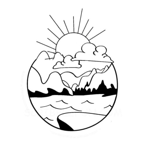 Sun coloring pictures printable