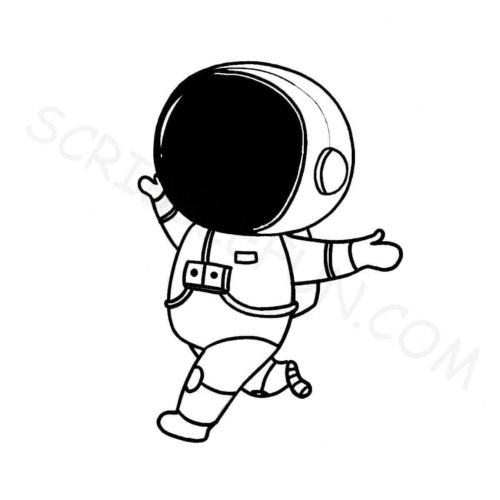 Astronaut coloring pages for kids