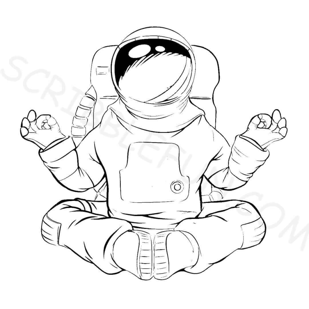 Cosmonaut coloring pages printable