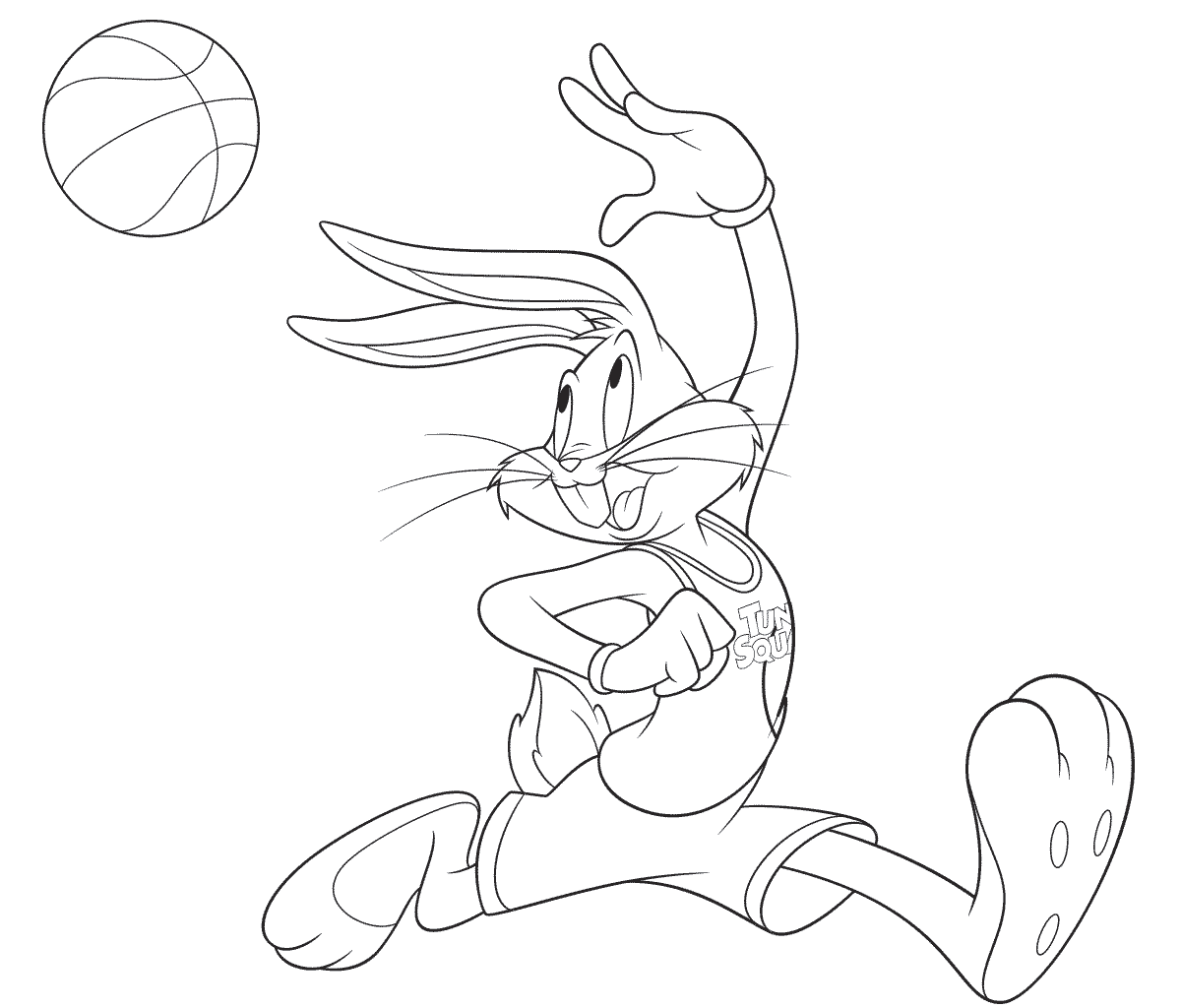 Bugs Bunny from Space Jam 2 Coloring Pages
