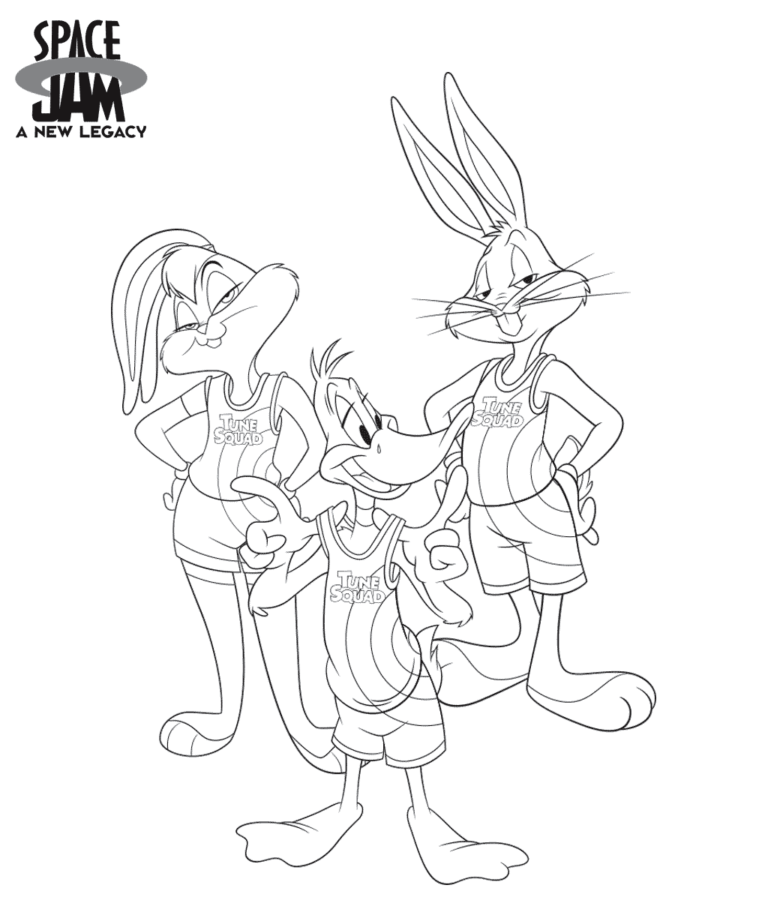 Free Printable Space Jam A New Legacy Coloring Pages