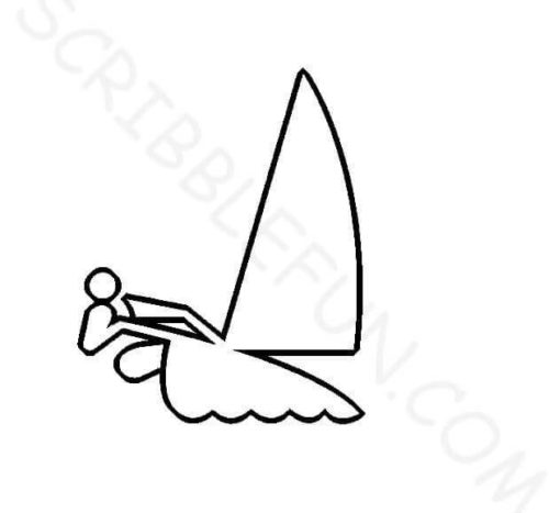 Summer Olympic Coloring Page Sailing