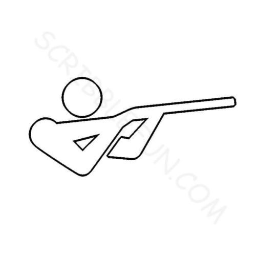 Summer Olympic Coloring Page Shooting
