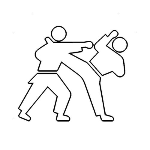 Summer Olympics Coloring Pages Karate