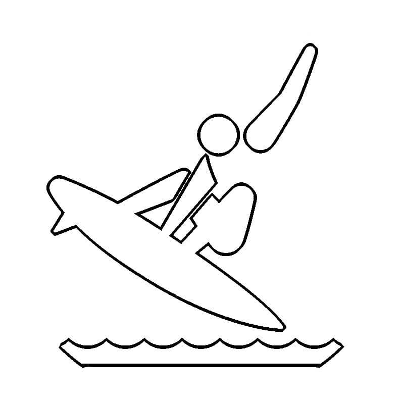 Summer Olympics coloring pages Surfing