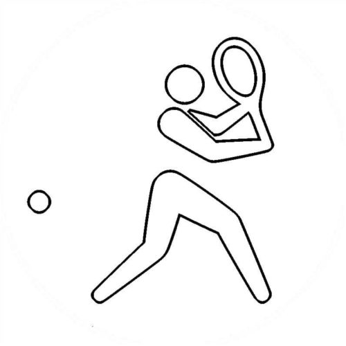 Tokyo Summer Olympics 2021 Coloring Page Table Tennis