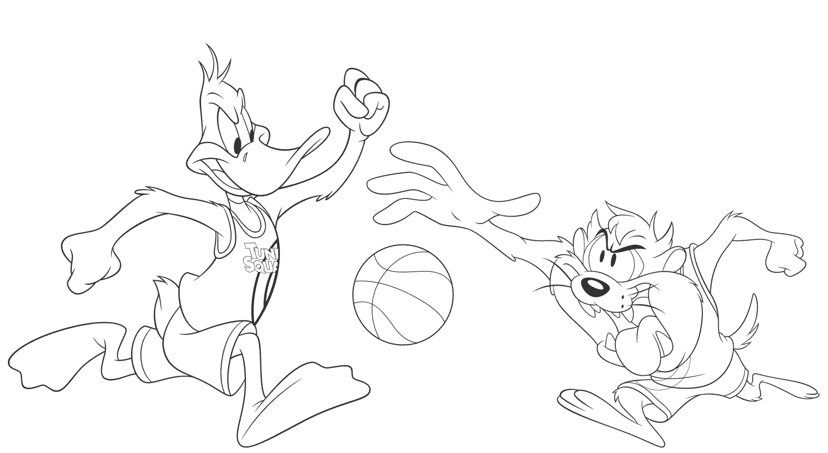 Tune Squad coloring page from Space Jam A New Legacy