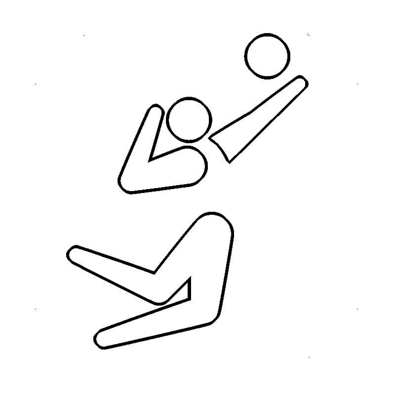 Volleyball Summer Olympics coloring page