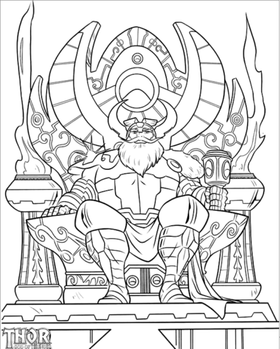 Odin coloring page