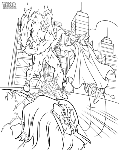 Thor colouring pages