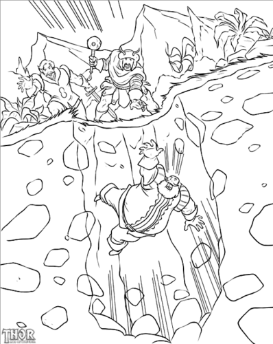 Thor colouring pages to print
