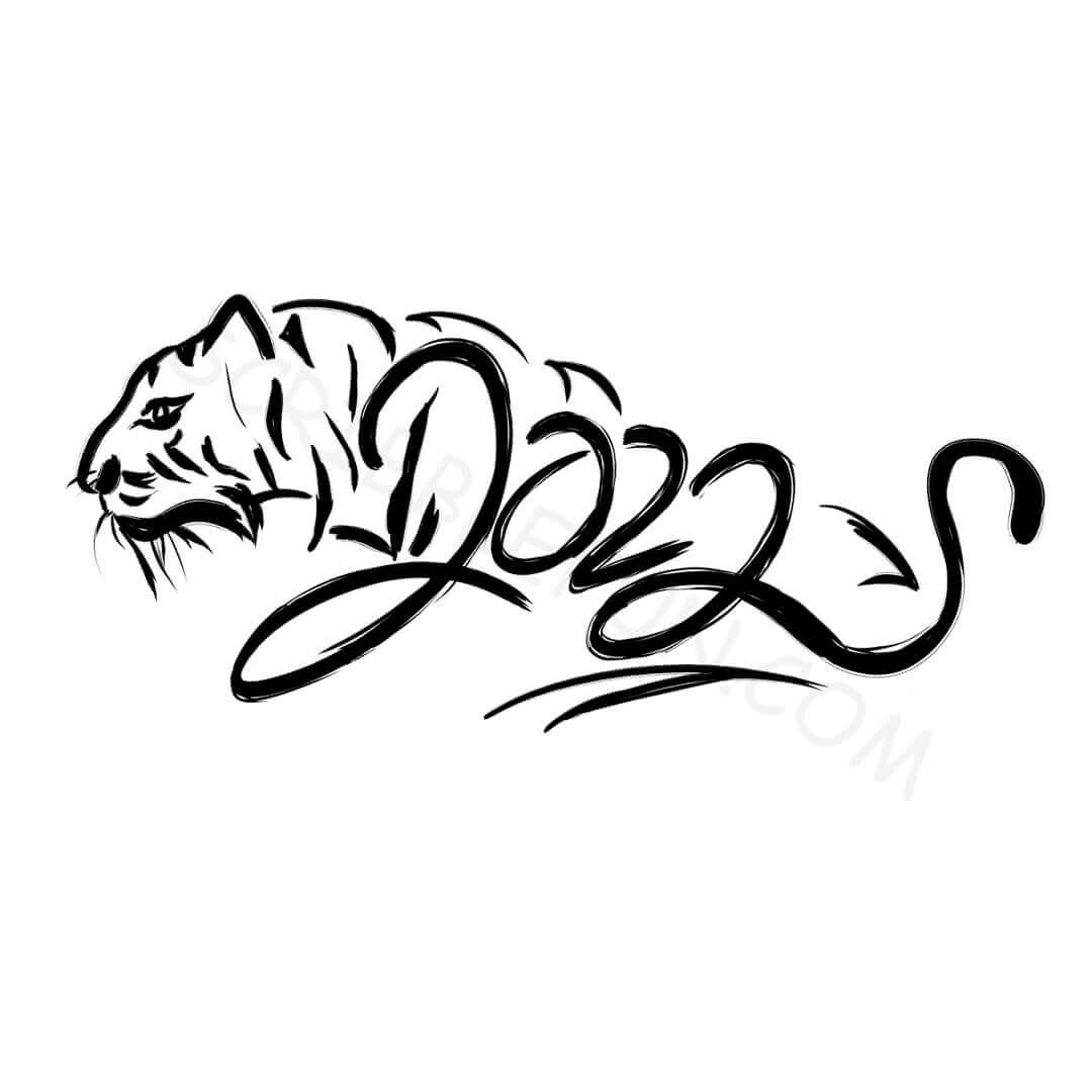 Year of tiger coloring pages