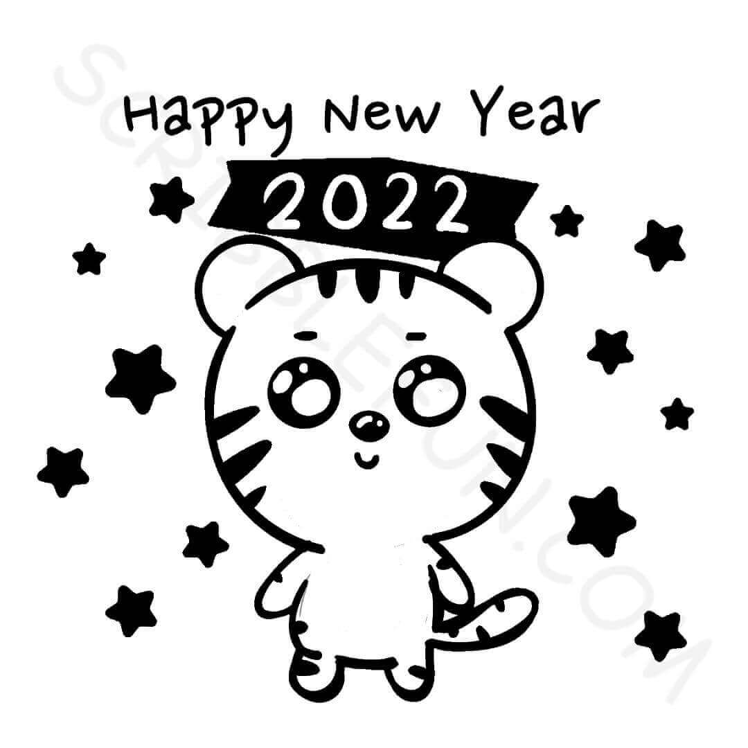 Chinese New Year 2022 colouring pages