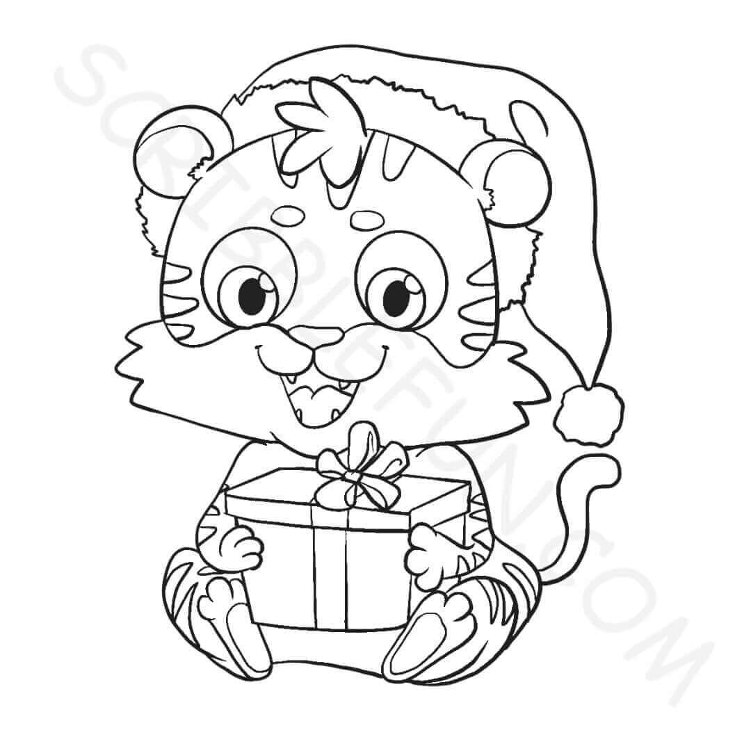 Chinese new year 2022 coloring page