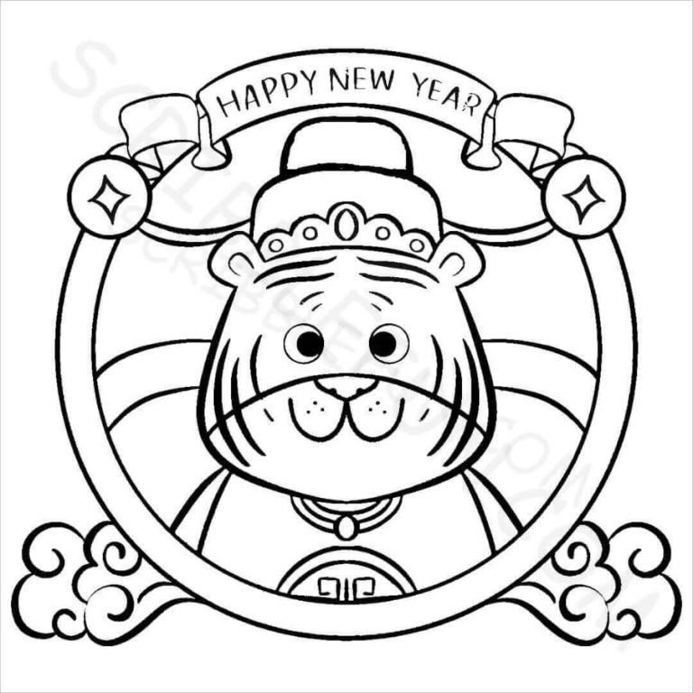 Free Printable Chinese New Year 2022 Coloring Pages