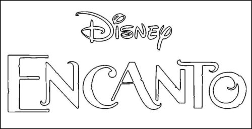 Disney Encanto Logo coloring page