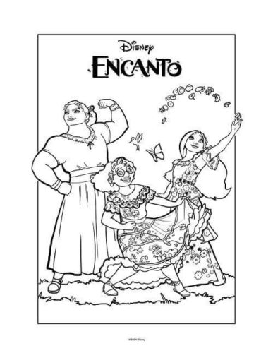 Encanto coloring pages free