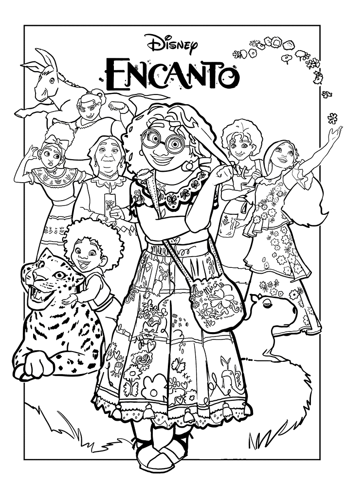 Encanto coloring pages printable