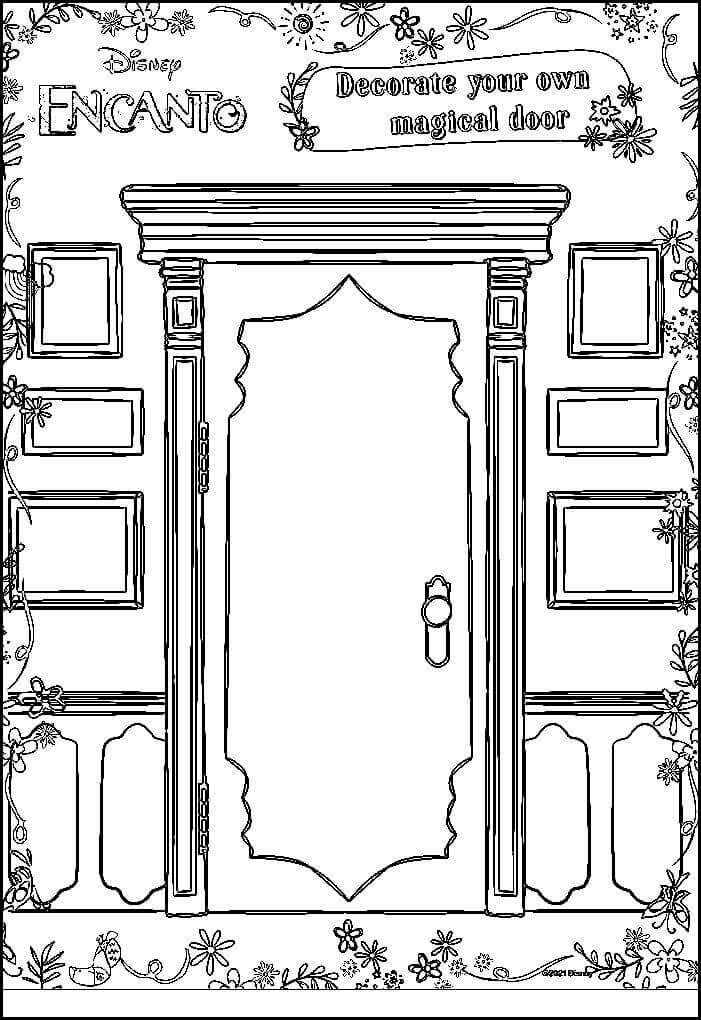 Magical Door Encanto coloring page