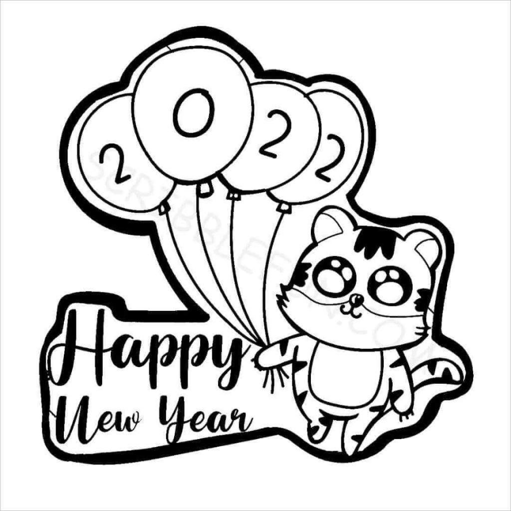 Free Printable Chinese New Year 2022 Coloring Pages
