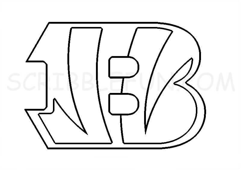 Cincinnati Bengals logo coloring pages printable