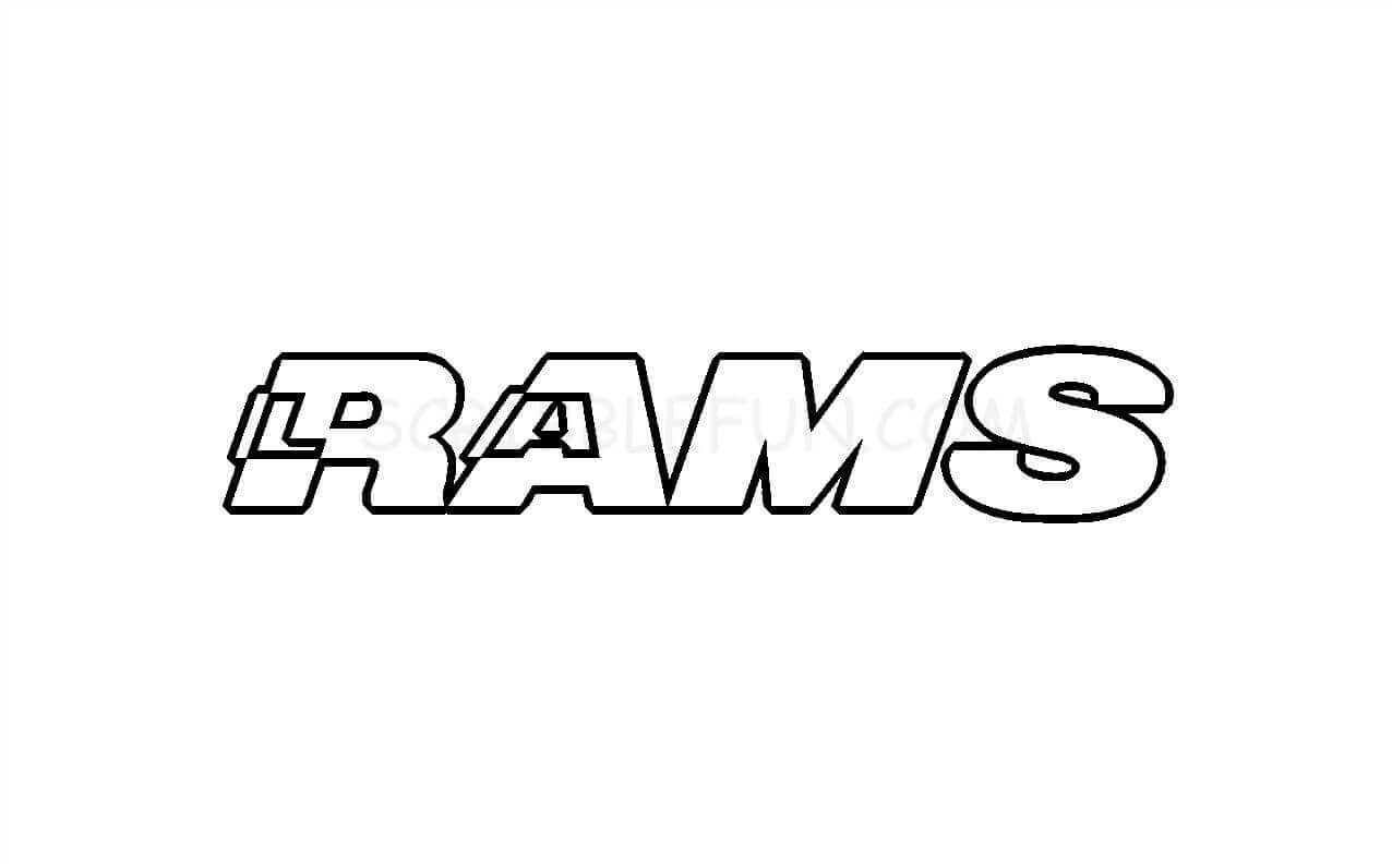 Rams coloring pages printable