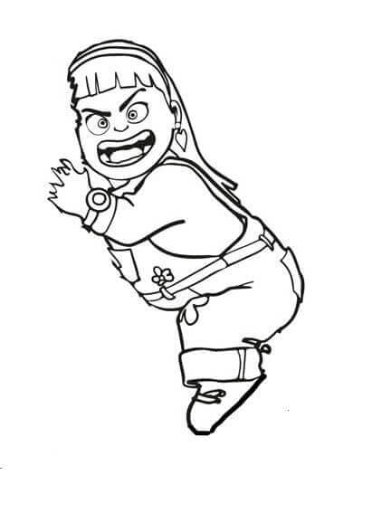Abby Park from Turning Red coloring page