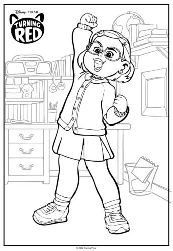 Mei Lee from Turning Red coloring page