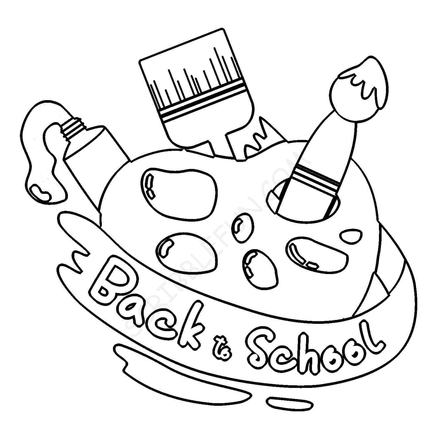 Back to school coloring pages for kids
