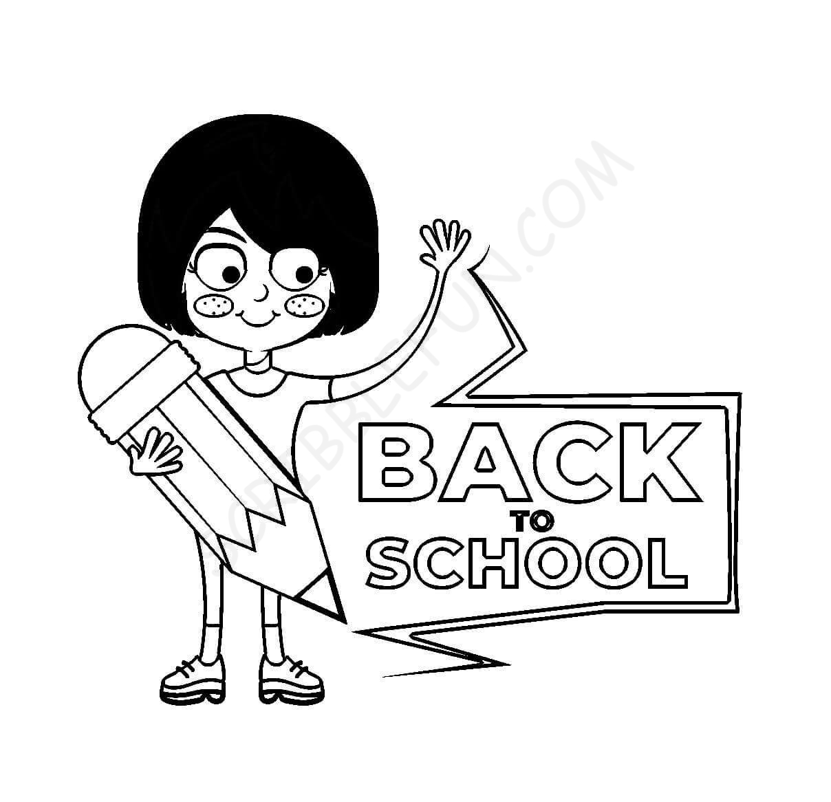 Welcome back to school coloring pages