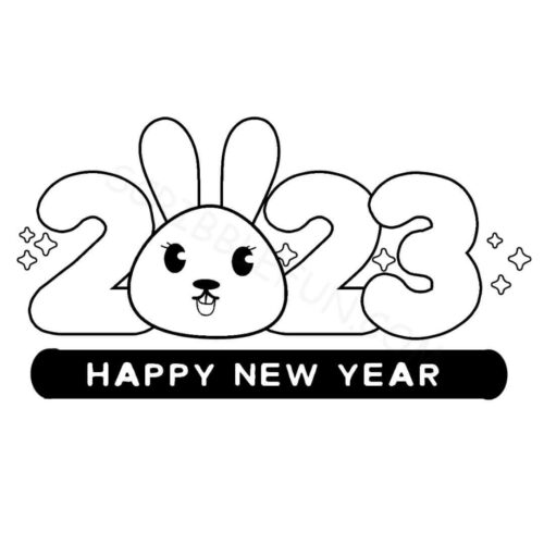 Chinese New Year 2023 coloring page