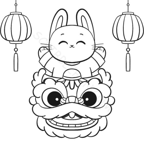 2023 Chinese New Year coloring images