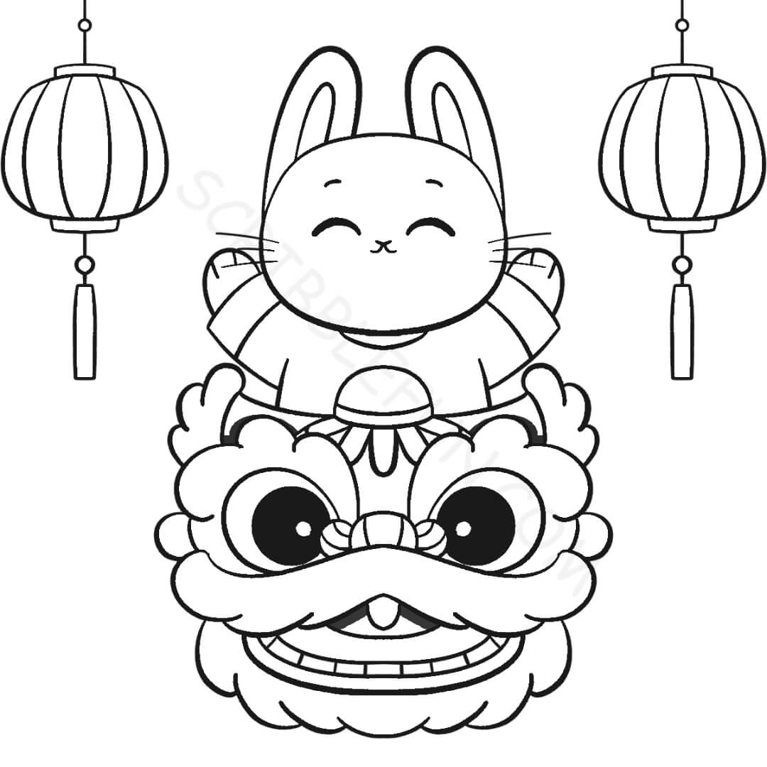2023 Chinese New Year coloring images