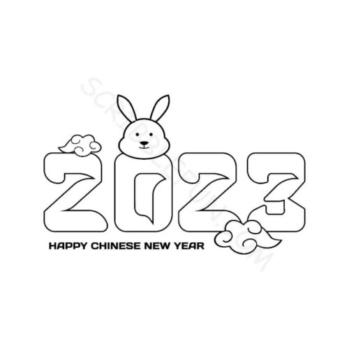 Chinese new year 2023 coloring pages