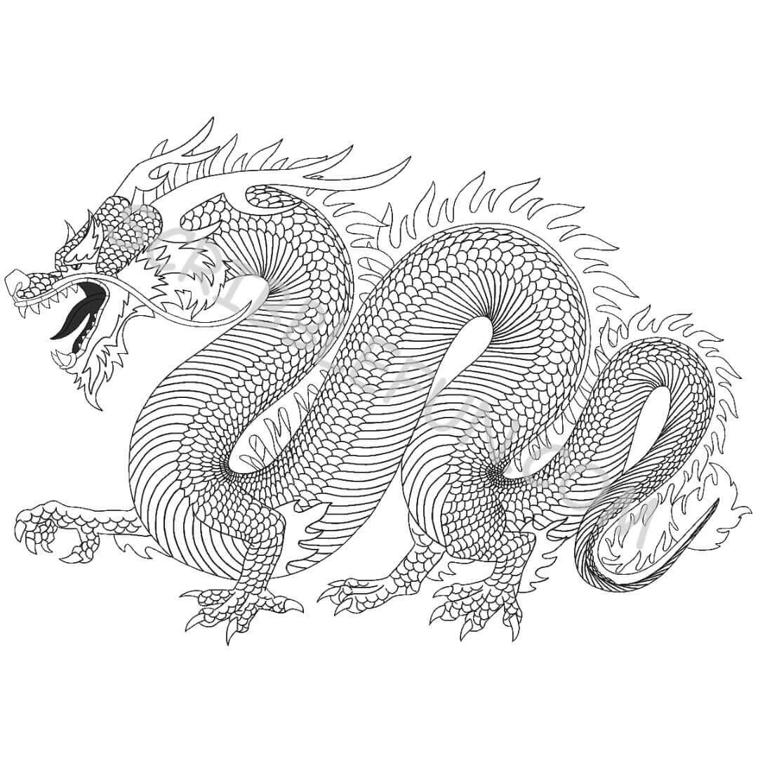 2024 Chinese New Year coloring pages